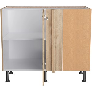 Optifit Eckunterschrank Erik290 in Wildeiche, 100/65x87x58,4 cm, mit Tür und Einlegeboden.