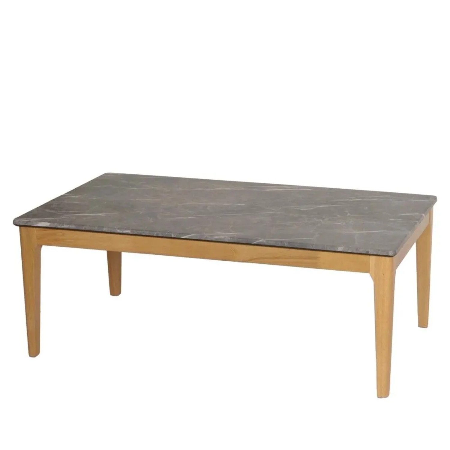 MCW Couchtisch M55 Sheesham Holz-Optik Dunkles Gestell
