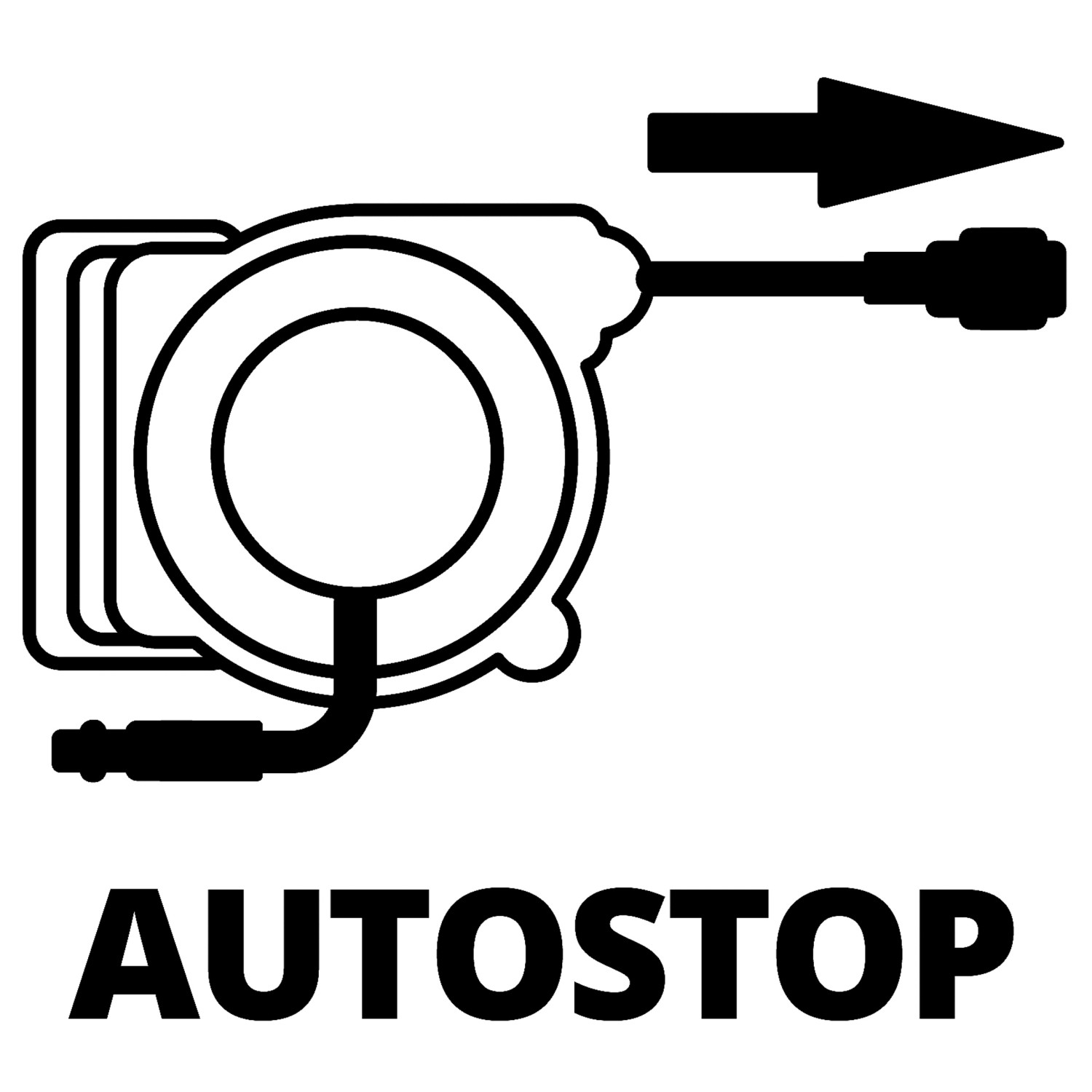 Symbol: Automatische Schlauchtrommel TC-PH 150 von Einhell mit Autostop Funktion.