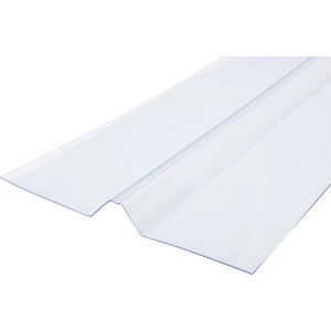 Salux Firsthaube Bio Line Universal, klare Kunststoffbedachung für First und Wandanschluss.