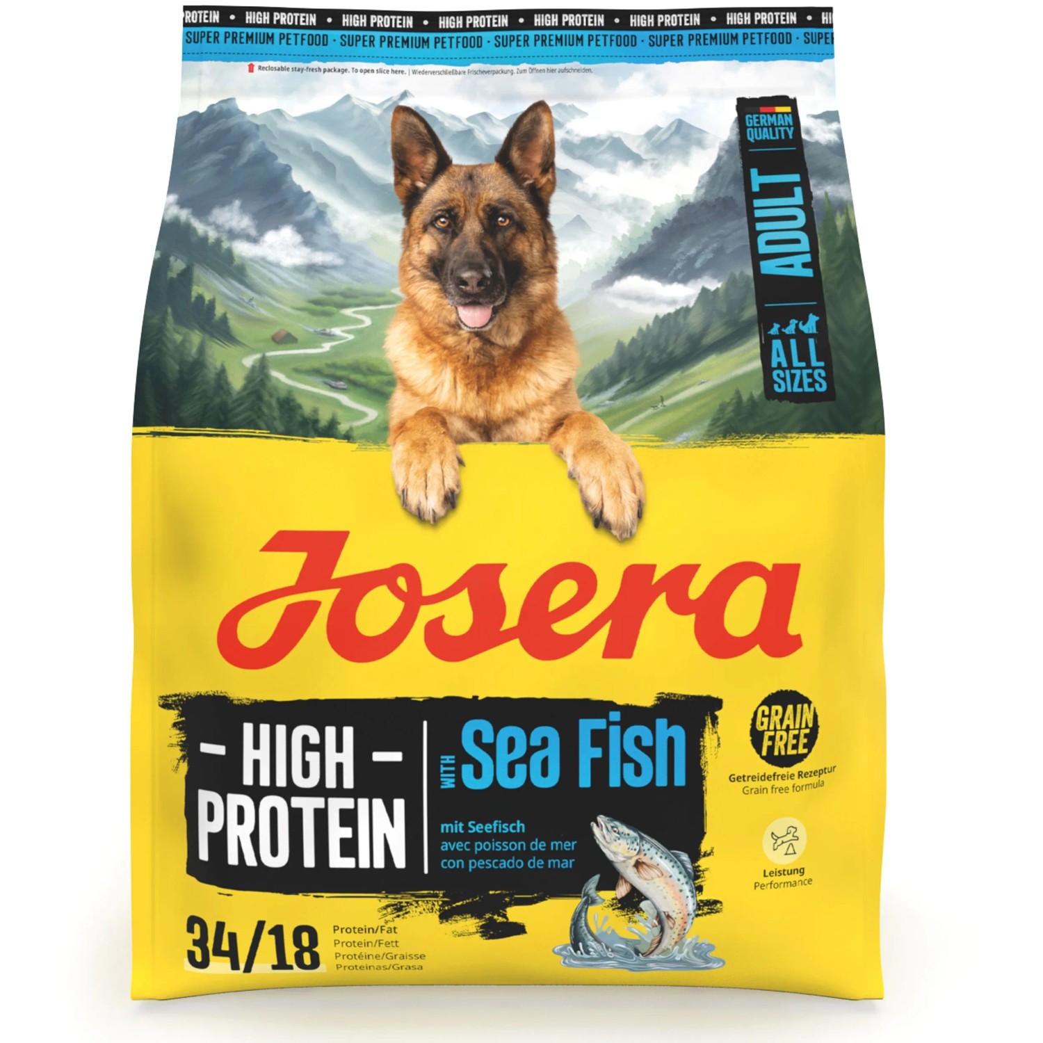 Josera Hunde-Trockenfutter High Protein Adult Sea Fish 900 g