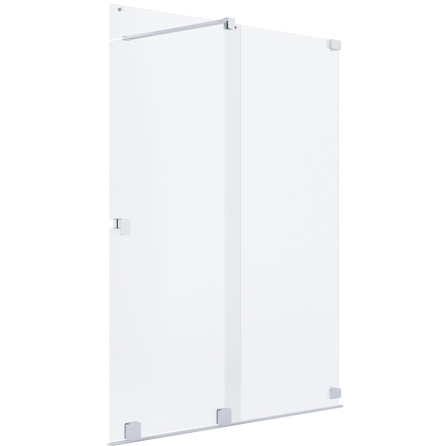 Schöner Wohnen Dusch-Schiebetür Walk-In Silbermatt 120 cm x 200 cm Anschlag günstig online kaufen