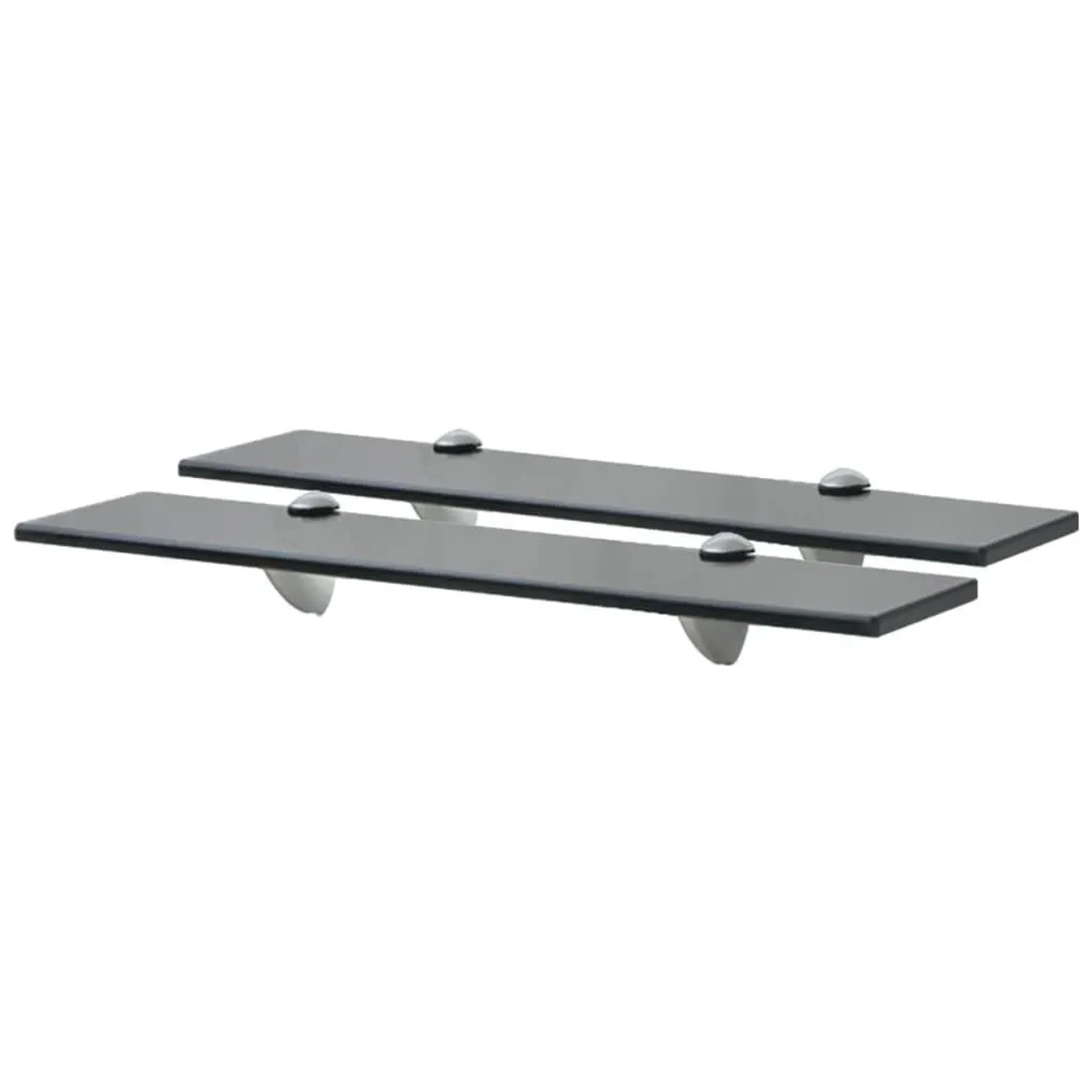 vidaXL Schwebende Regale 2 Stk Glas 50x10 cm 8 mm 3051504