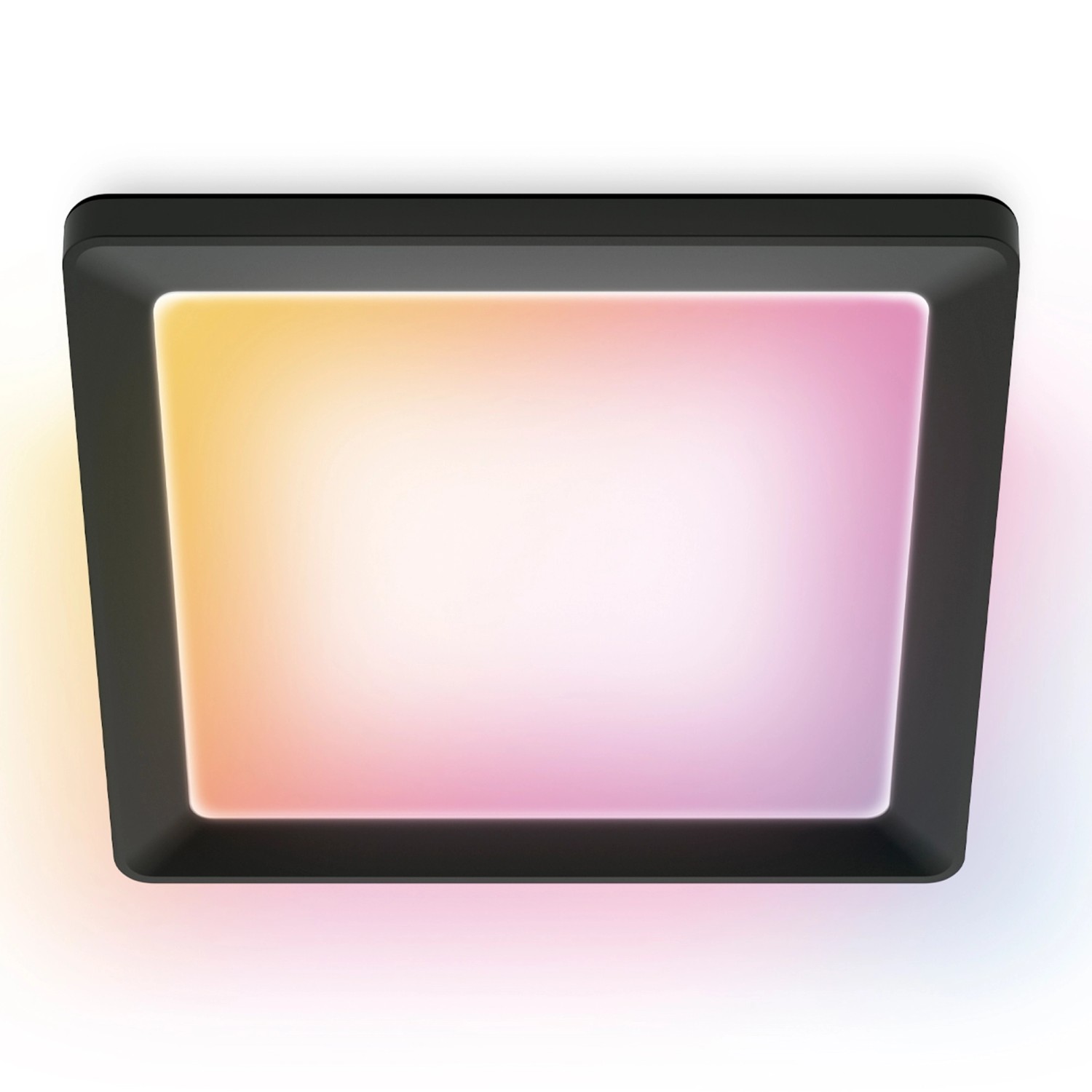 WiZ Deckenpanel Smart Eckig Ceiling 3,7 cm x 39,5 cm x 39,5 cm Schwarz