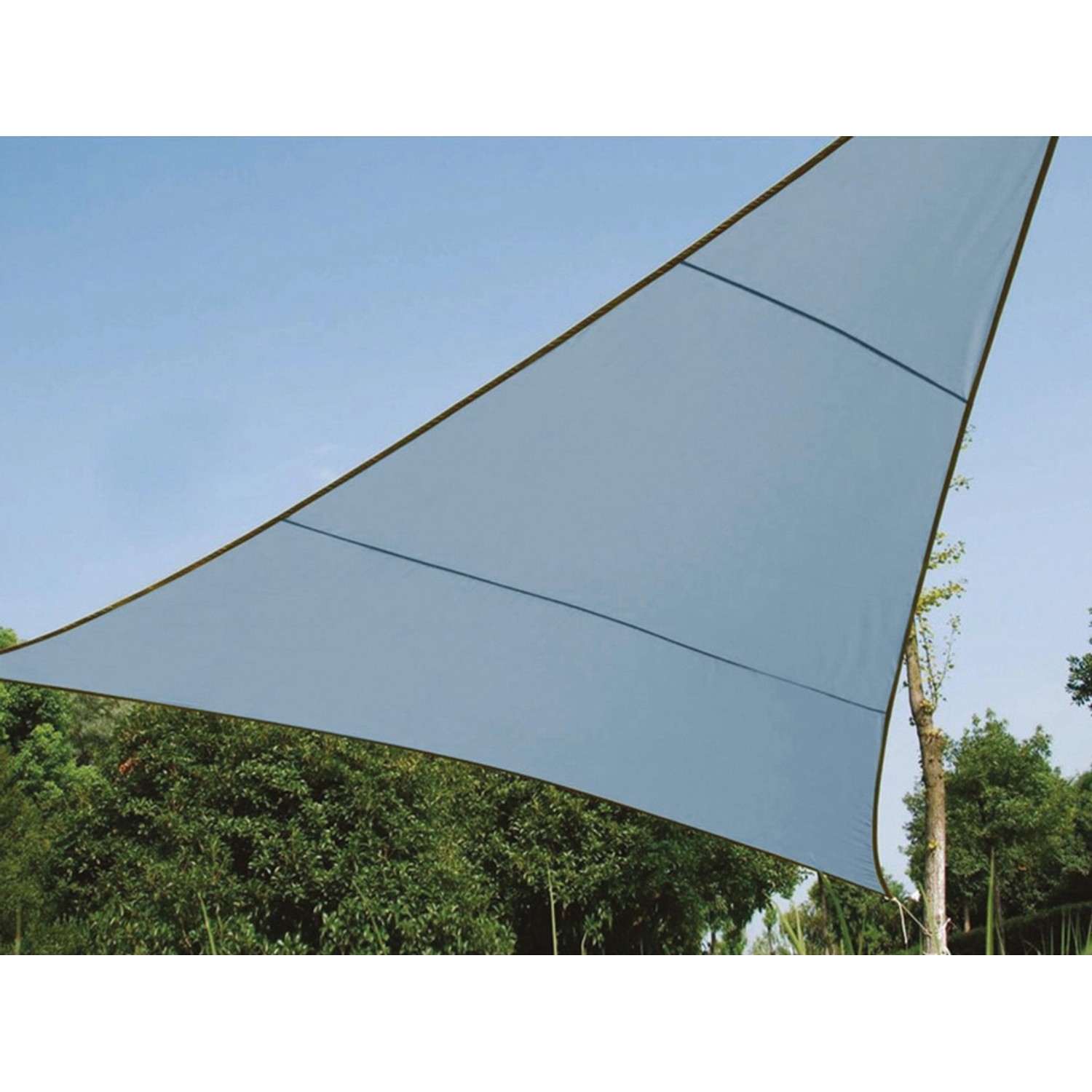 Sonnensegel Grün-Grau Dreieckig  5 x 5 x 5 m
