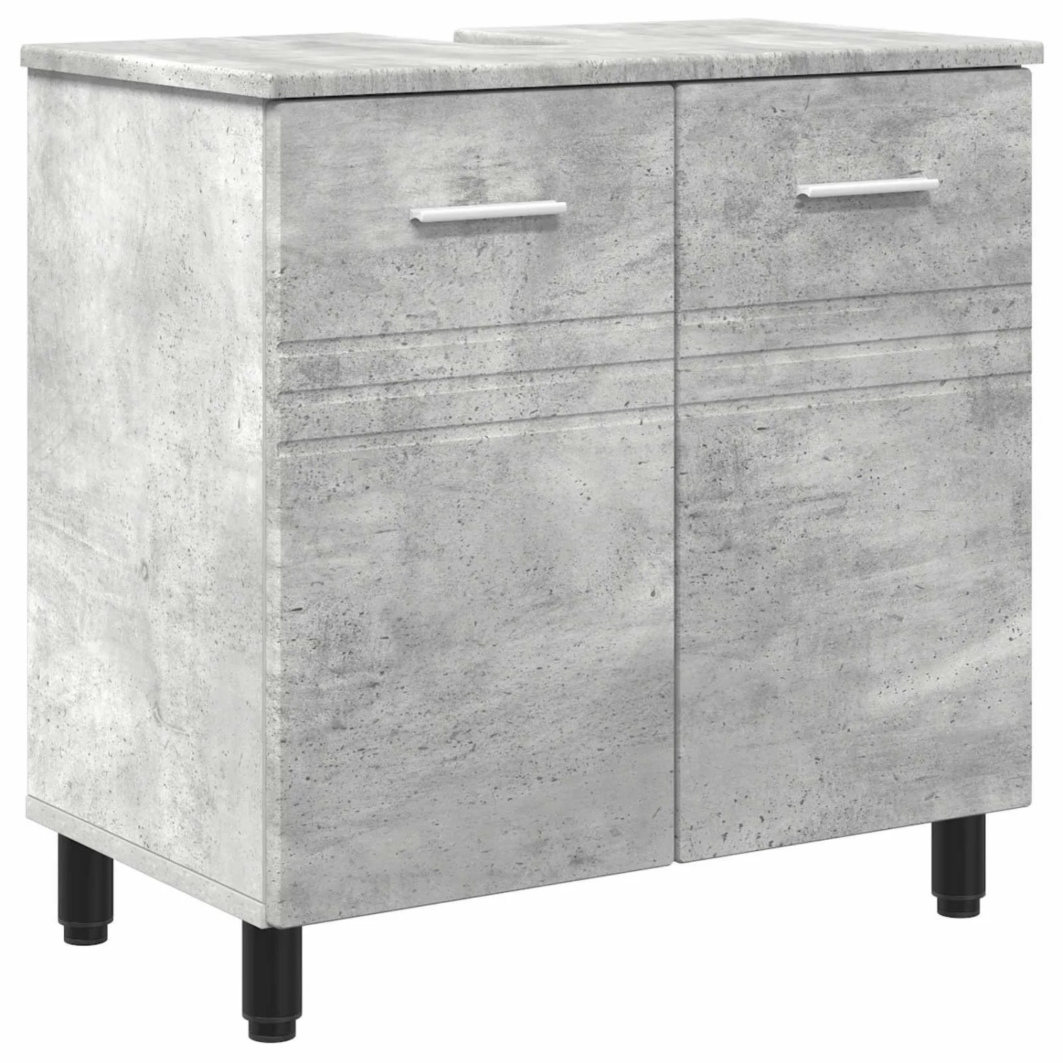 vidaXL Waschtisch Betongrau 60 x 35 x 60 cm Holzwerkstoff 889408
