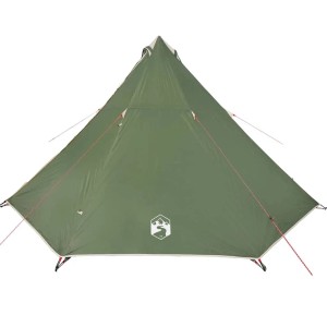 vidaXL Tipi-Familienzelt 8 Personen Grün Wasserdicht 94582