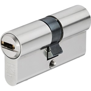 Abus Profilzylinder XD25 30/30, silberner Schließzylinder für Haus- und Wohnungstüren.