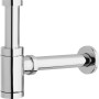 Siphon für baliv Handwaschbecken-Set, Chrom-Optik.