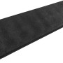 Schwarze Terrasoft Bordsteinrampe XL für Baugeräte, erleichtert das Auffahren auf Bordsteine.