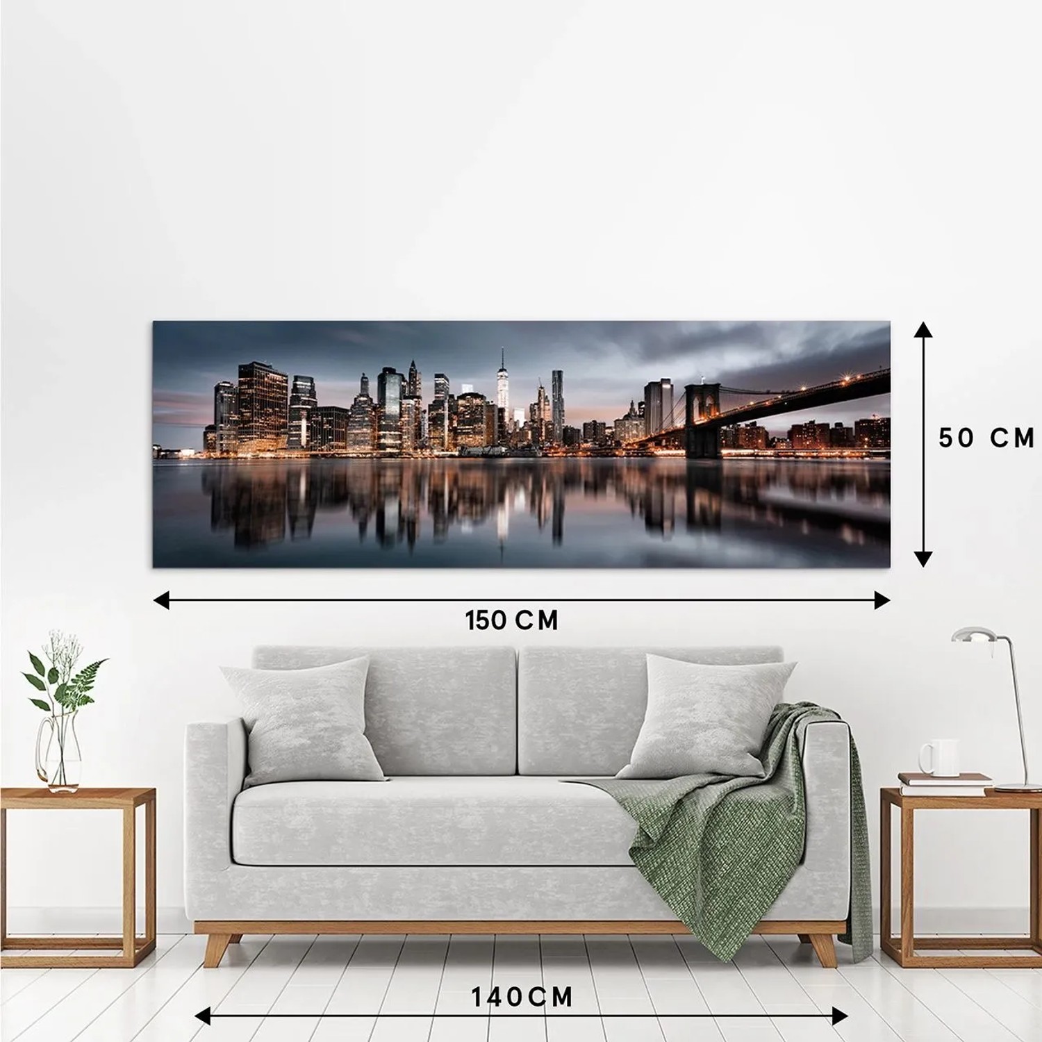 Art Universe Glasbilder Manhattan 50 x 150 cm