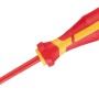 LUX VDE Schraubendreher Professional PZ1, rot/gelb, mit 2-Komponenten-Griff.