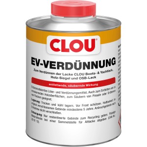 Clou EV Verdünnung, 750ml Dose. Aromatenfreier Verdünner für Lacke und Reiniger.