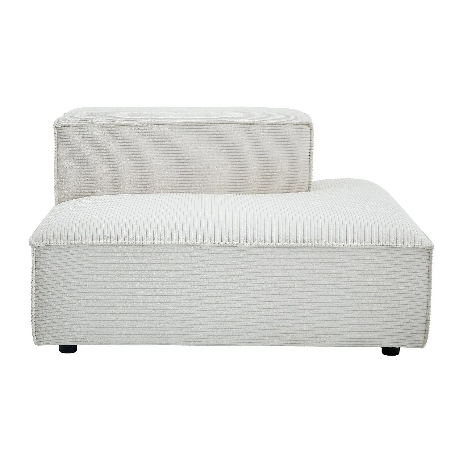 Vente-unique Recamiere Ohne Schlaffunktion Ruzolo Beige 120 cm