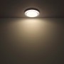 Weiße LED-Deckenleuchte Foppa, Ø 40cm, von Globo. Dimmbar mit Memory- und Nachtlichtfunktion.