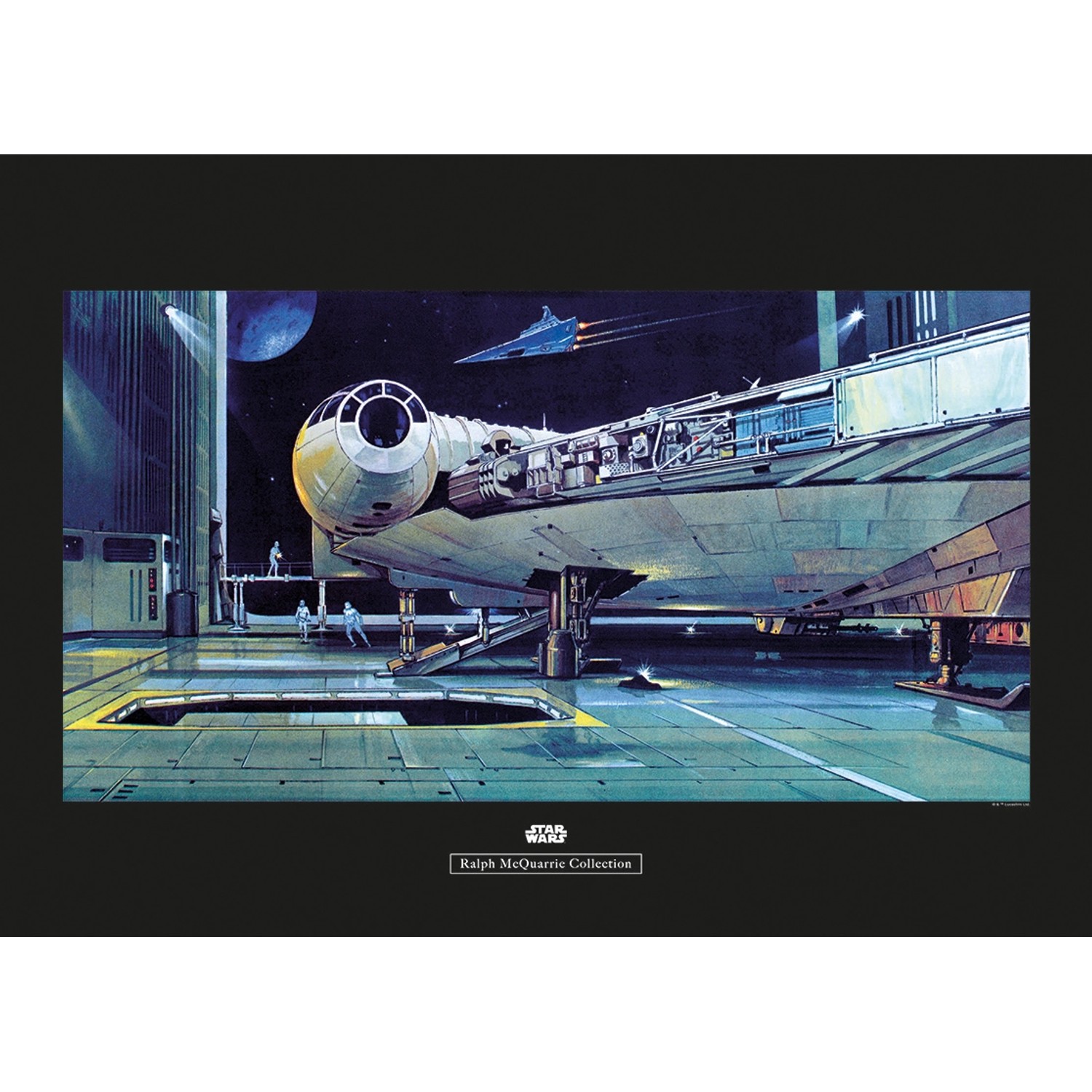 Komar Wandbild Star Wars Hangar 70 x 50 cm