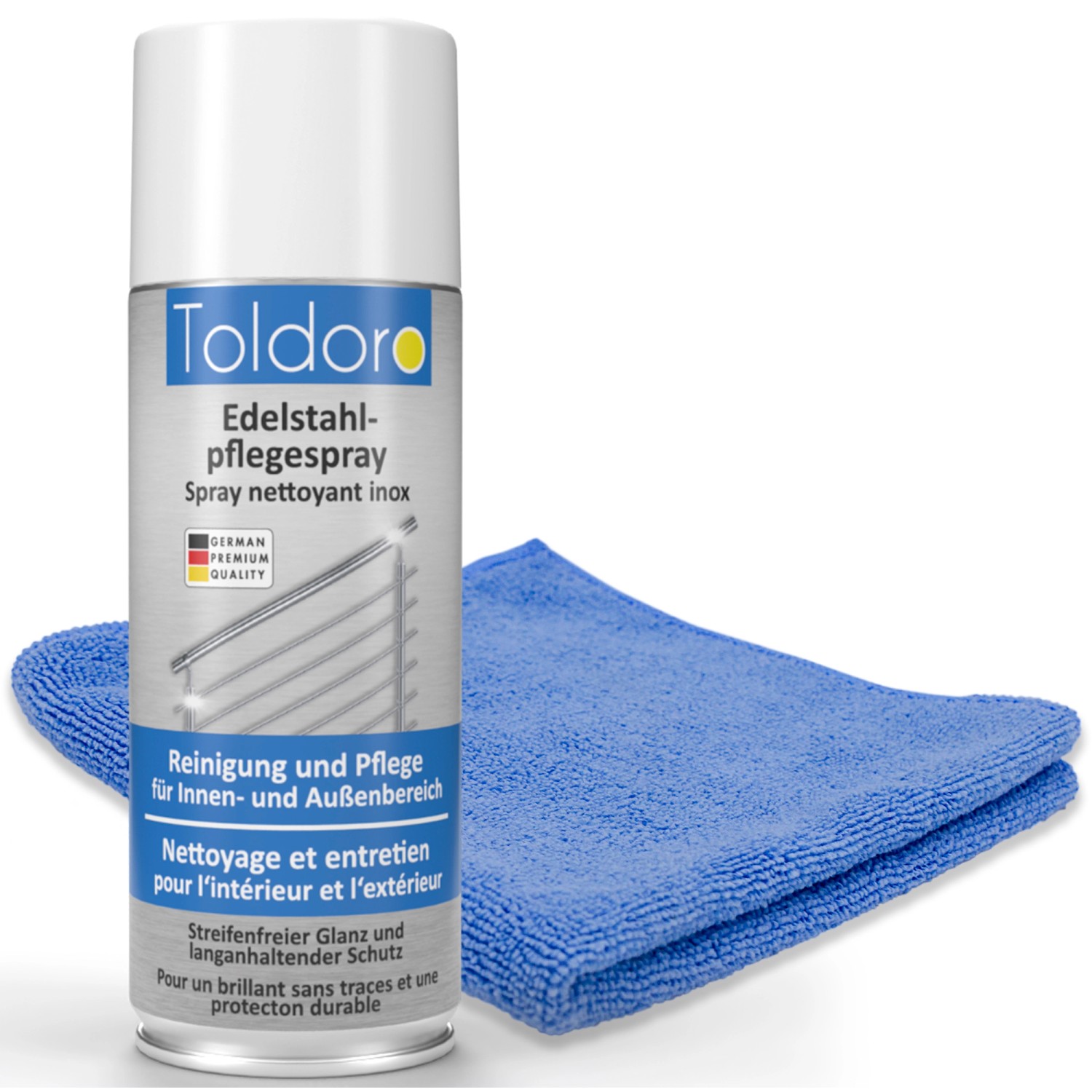 Toldoro Set 1x Edelstahl Pflegespray 400ml  Edelstahlreiniger für Küche ode günstig online kaufen