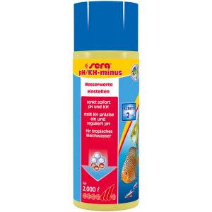 Sera pH/KH-Minus 500ml zur Aquarium-Wasserwertkorrektur für artgerechtes, weiches Wasser.