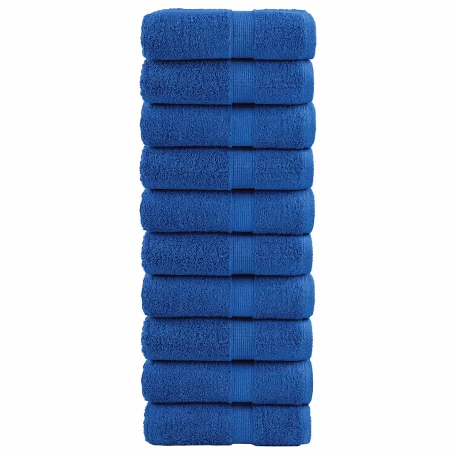 vidaXL Premium-Gästetücher 10 Stk Blau 30x50cm 600 g/m2 100% Baumwolle
