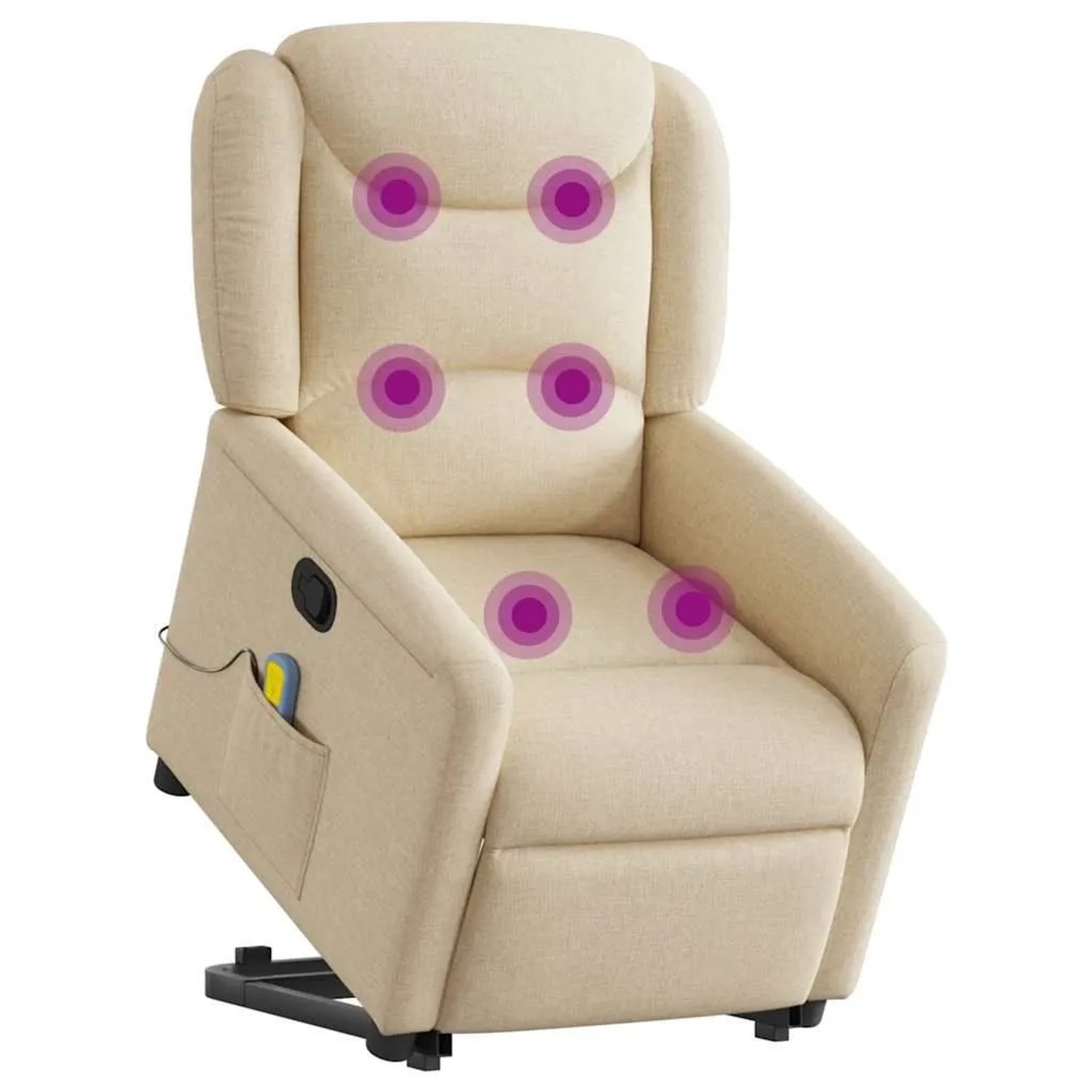 vidaXL Massagesessel mit Aufstehhilfe Creme Stoff 3303212 günstig online kaufen
