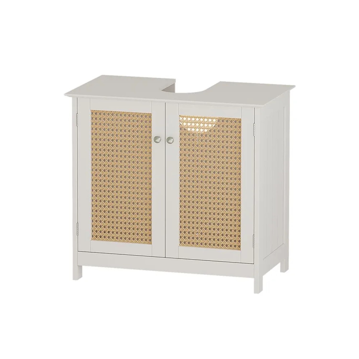 Vicco Waschbeckenunterschrank Rosario Weiß 60 x 58 mit 2 Türen