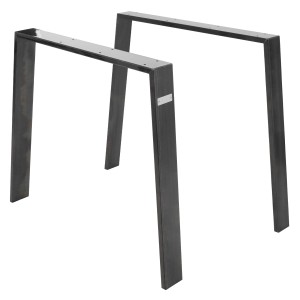 2er Set ML-Design Tischbeine Loft, 90x72cm, Stahl, Industrial Design für Esstische.