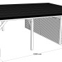 Holzbrüder Doppelcarport Ralf mit Geräteraum, reinweißes Holz, dunkelgraues Dach.