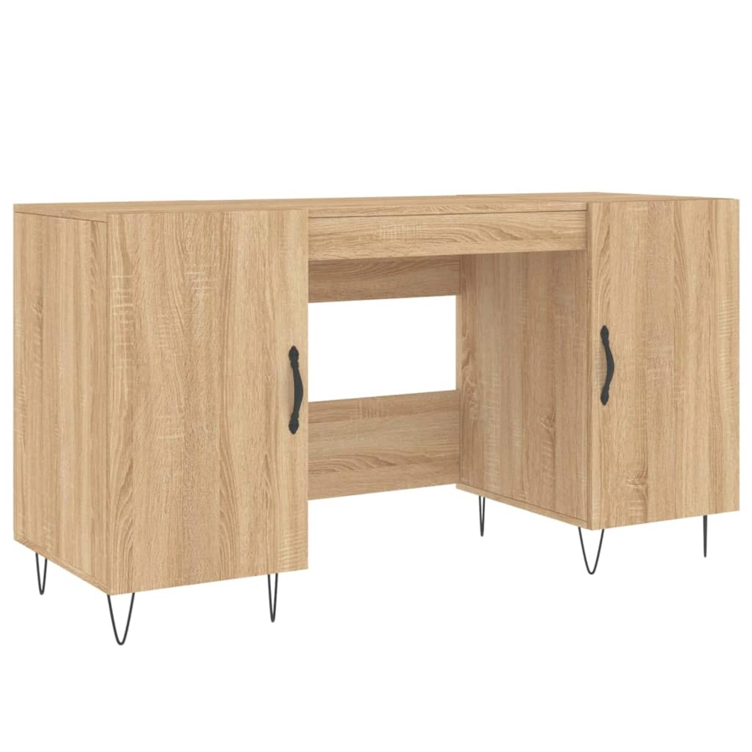 vidaXL Schreibtisch Sonoma-Eiche 140x50x75 cm Holzwerkstoff 829543 günstig online kaufen