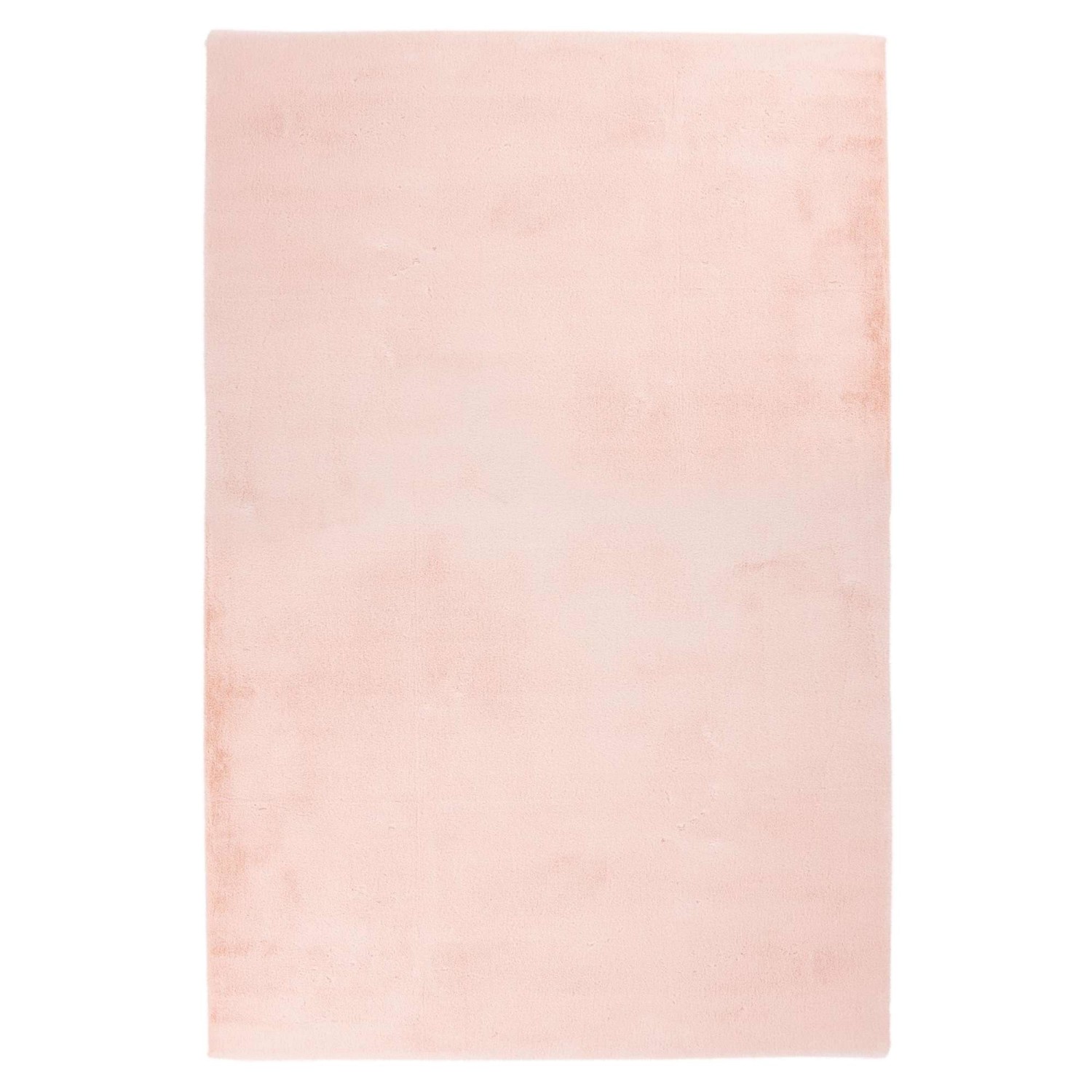 MeGusta Kurzflor Teppich Uni Modern Puderrosa 80x80 cm Clara