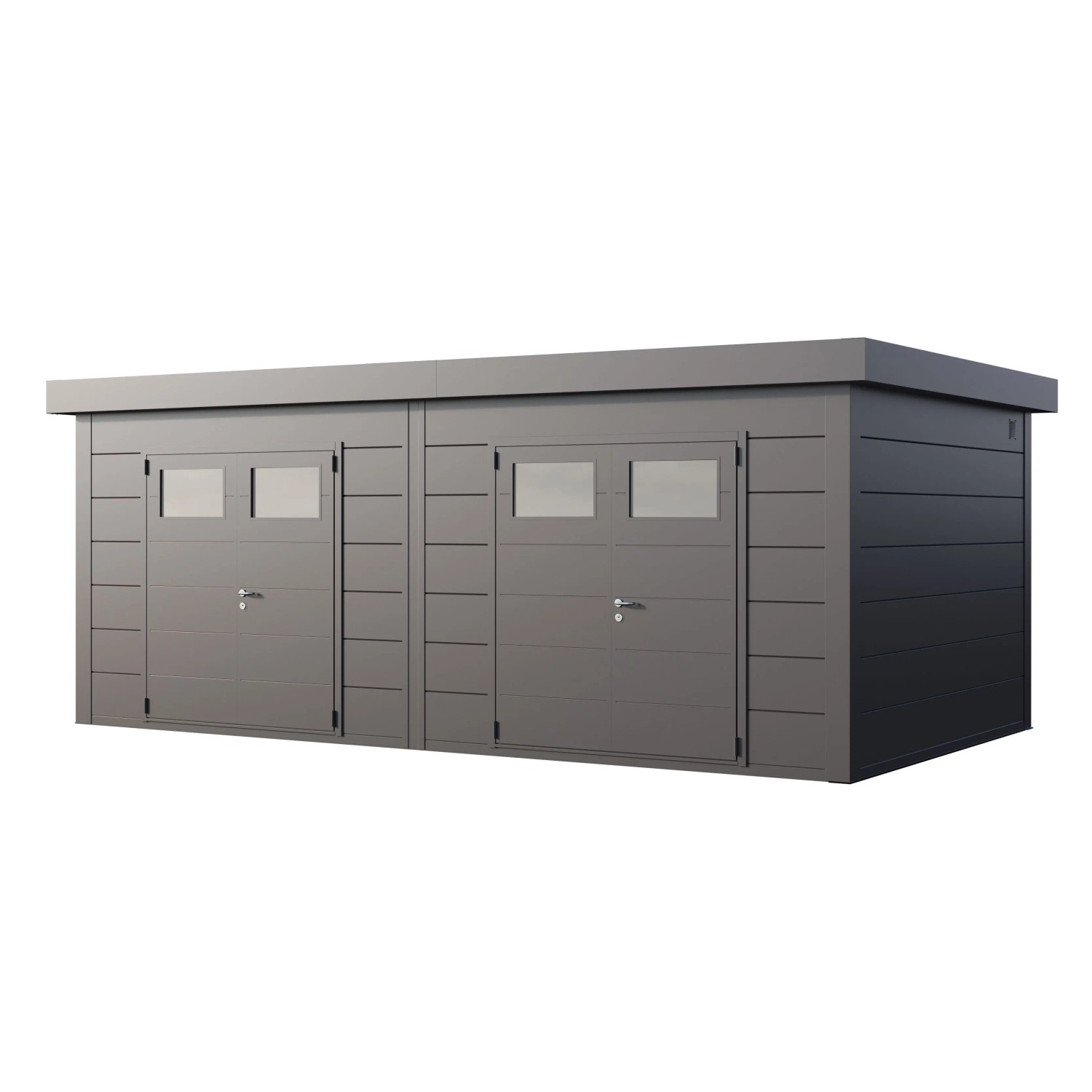 Gerätehaus Duo 3336+ Anthrazit 642 cm x 358 cm