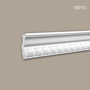 PROFHOME Eckleisten Set, 16 weiße Zierleisten (32m) für Paneele.