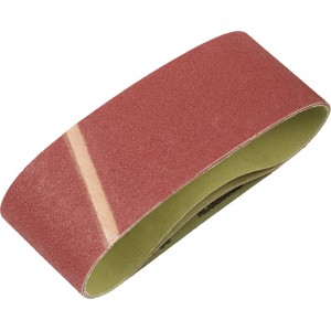 LUX Schleifband Classic, 75x457 mm, K80, für Bandschleifer. Zum Schleifen von Holz und Metall.