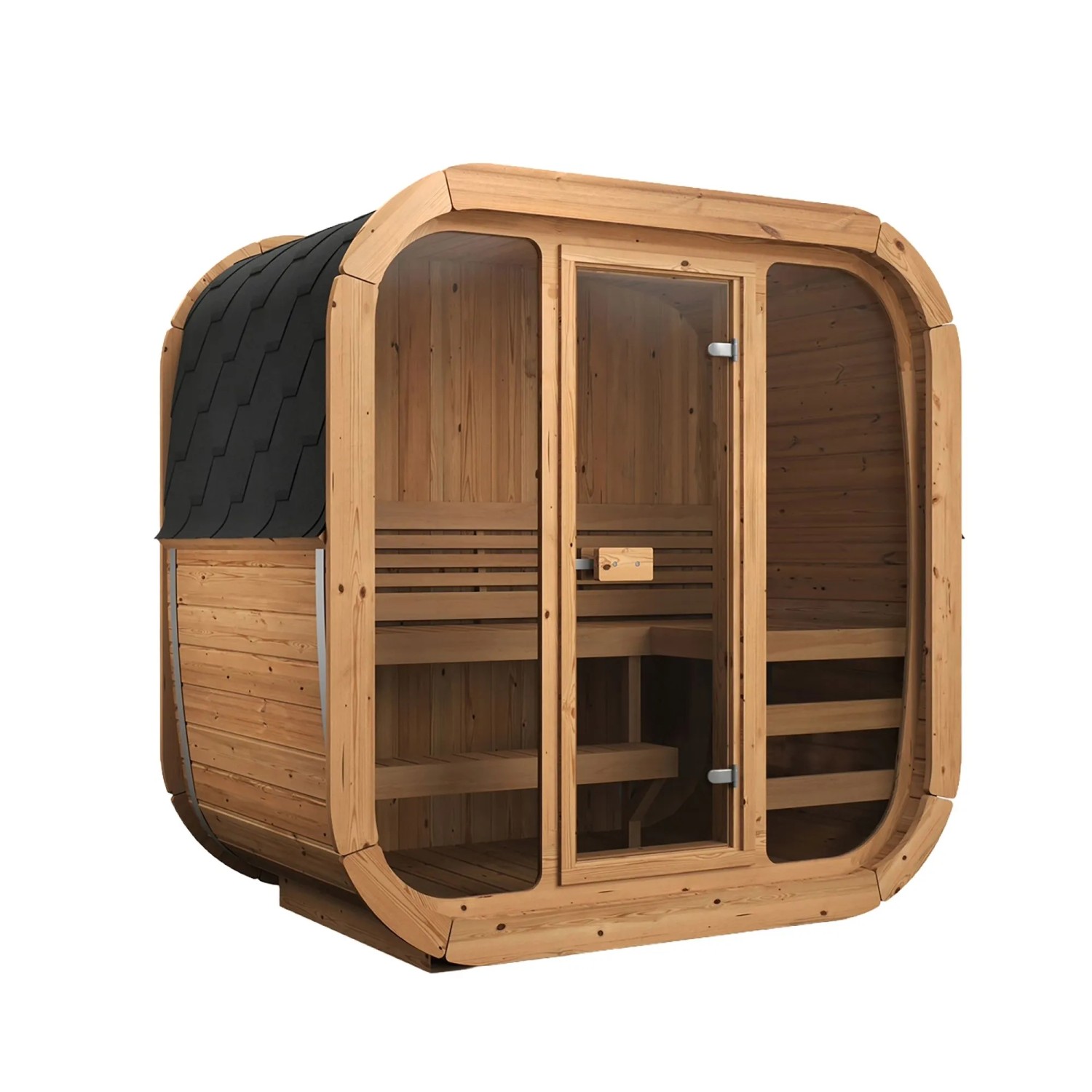 Weka Saunahaus Laadi 1 Thermoholz 28/42 mm mit Kompakt-Ofen 9 kW 400 V günstig online kaufen