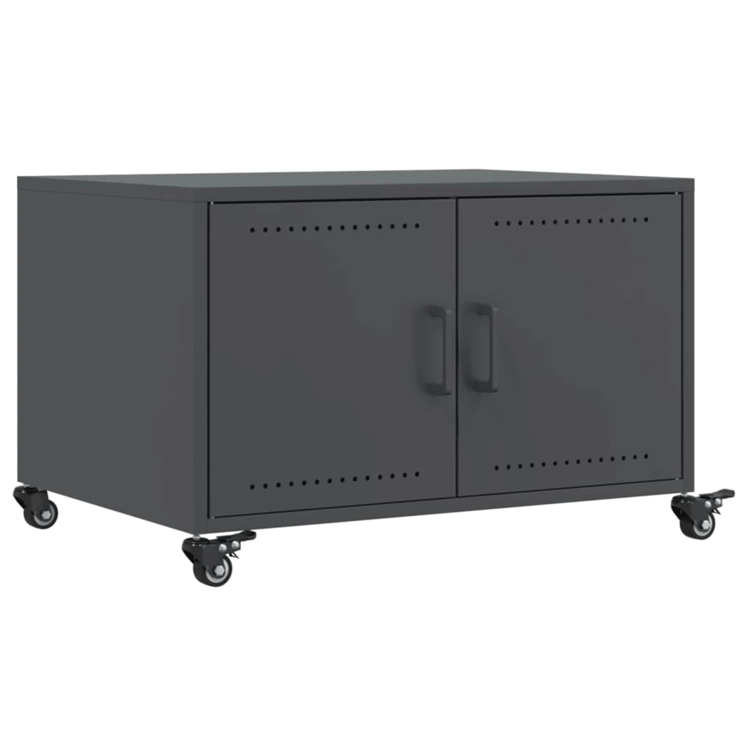 vidaXL Couchtisch Anthrazit 68x50x43,5 cm Kaltgewalzter Stahl 846688 günstig online kaufen