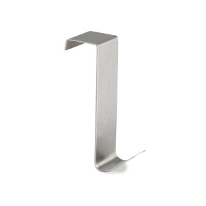 Relaxdays Türhaken 10er Set Edelstahl Silber Rostbeständig 7 x 2,5 x 5 cm