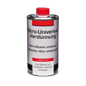 Nitro Universal Verdünnung, Lösemittel, 500ml, transparent. Zum Reinigen und Verdünnen von Lacken.