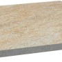 Terrassenplatte Feinsteinzeug Manhatten Beige, 60x60 cm, 2er-Set für Terrasse & Garten.