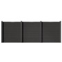 Juskys WPC Sichtschutzzaun 3er Set - 3x Element + 4x Pfosten