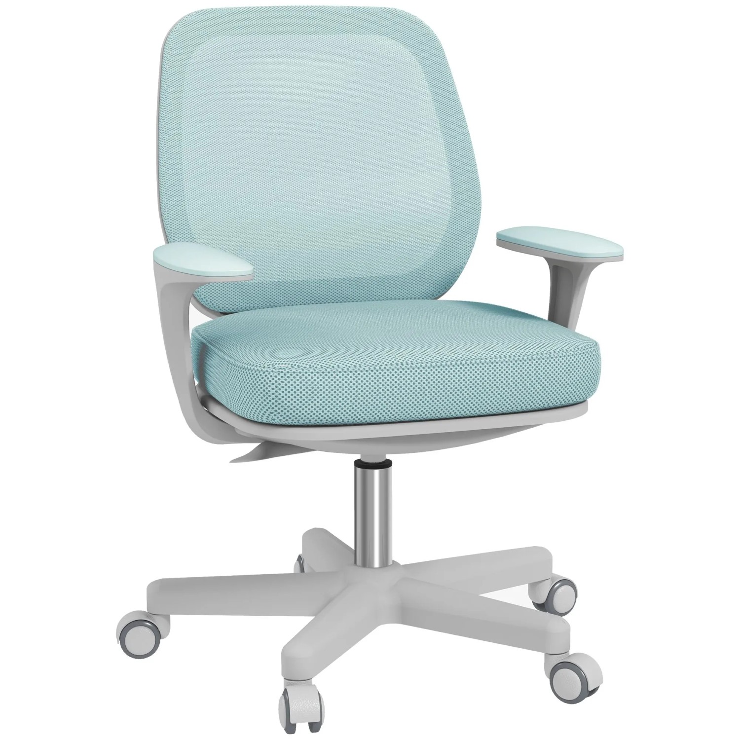 Vinsetto Bürostuhl Polyester Kunststoff 55L x 48B x 82,5-94,5H cm Grün