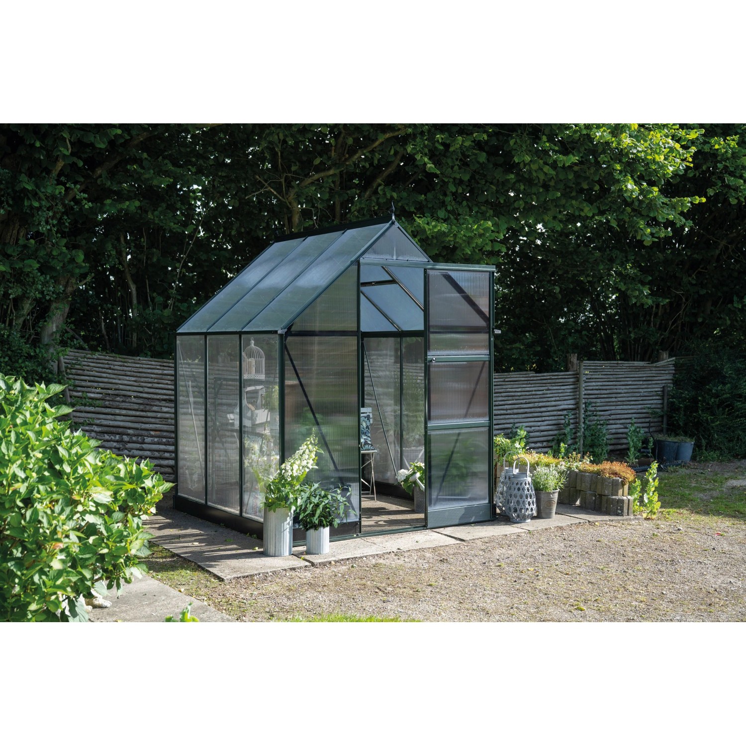Halls Gewächshaus Icon 6 Grün 3,7 m² günstig online kaufen