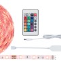 Paulmann SimpLED RGBW LED-Streifen Komplettset mit Fernbedienung und Netzteil, 5 m.