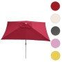 MCW Sonnenschirm Castellammare, 2x3m, neigbar, Bordeauxrot. Marktschirm mit Kurbel.