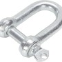 Verzinkter Schäkel, 5 mm Durchmesser, zum Verbinden von Seilen und Ketten.