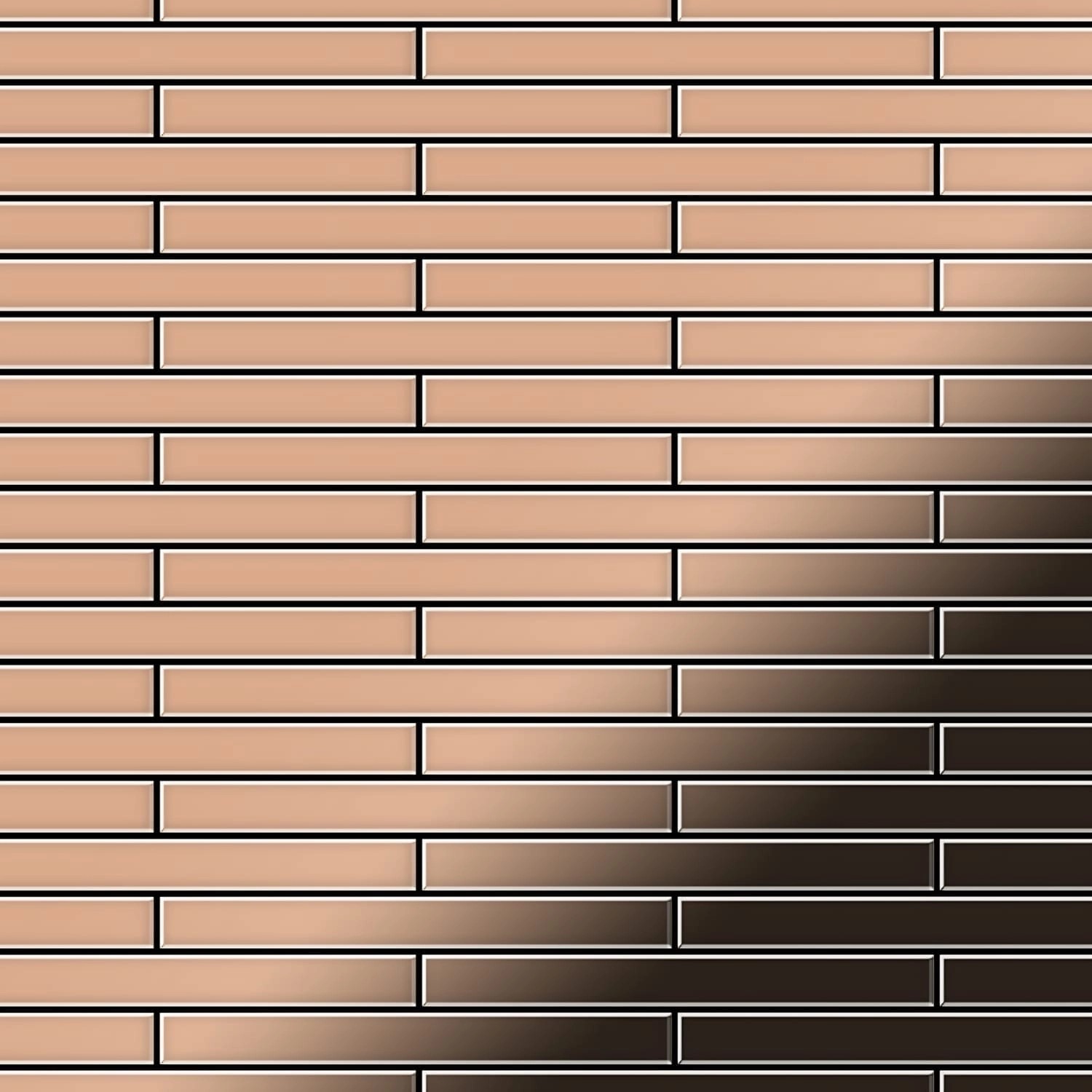 ALLOY Mosaik Fliese Massiv Metall Kupfer Gewalzt Kupfer 1,6mm Stark Deedee- günstig online kaufen