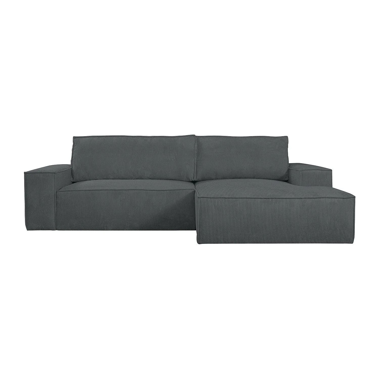 Vente-unique Schlafsofa Amelia Anthrazitgrau 267 cm