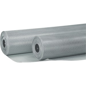 Aufgerollte Windhager Fliegengitter Aluminium Silber, 100x120cm, Insektenschutz