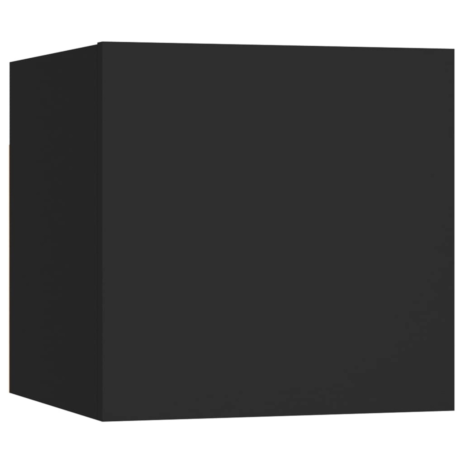 Nachttische 2 Stk. Schwarz 30,5x30x30 Cm Spanplatte günstig online kaufen