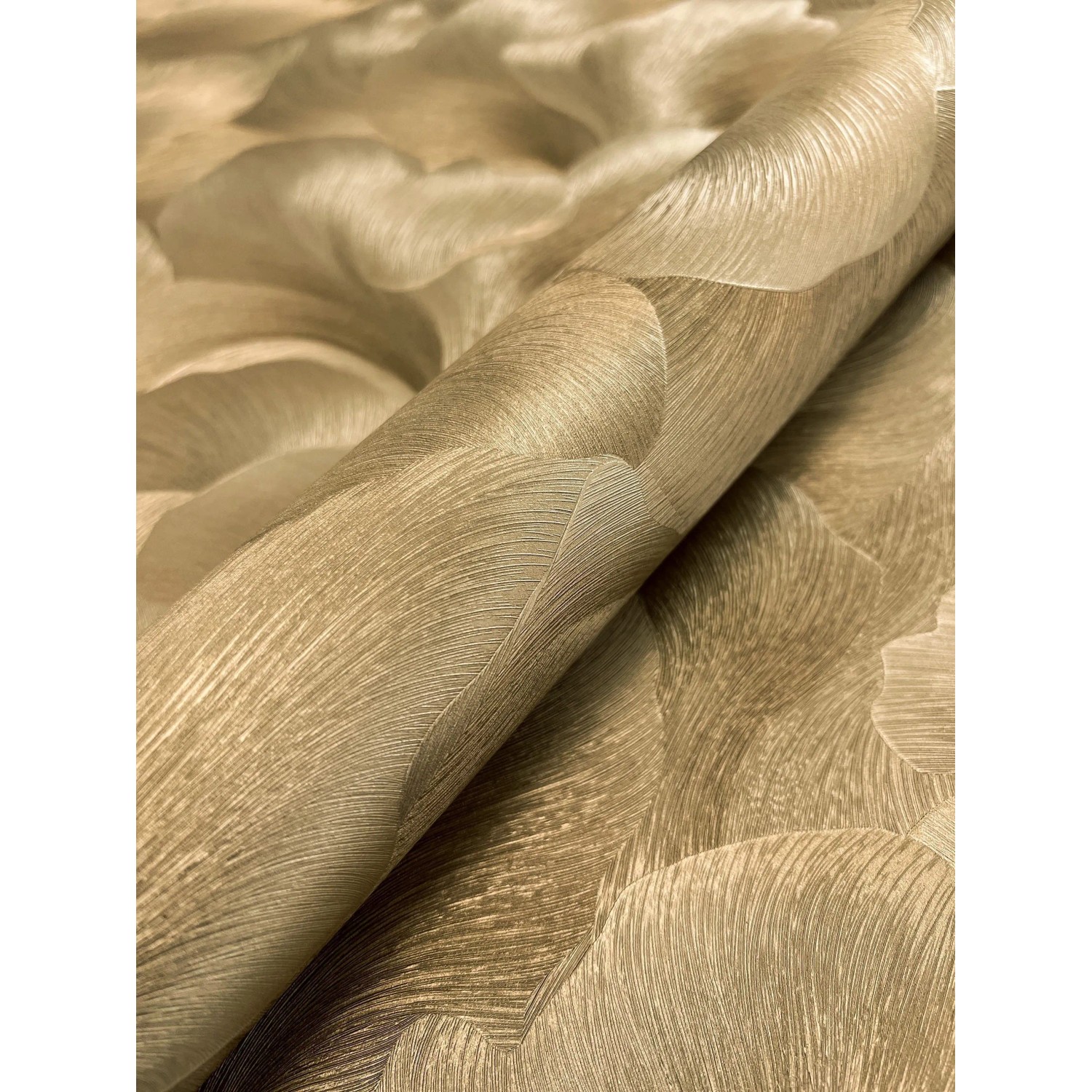 Newroom Vliestapete Diarra Gold Blumen Floral Strukturiert FSC®