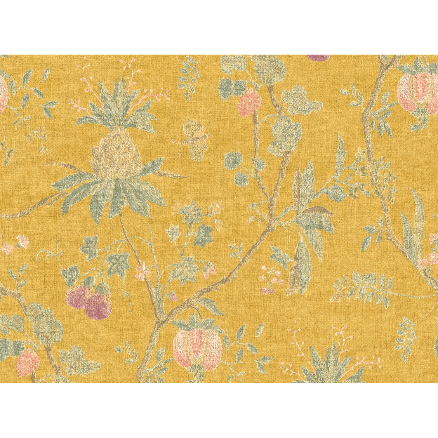 A.S. Création Vliestapete Paradise Garden Muster Äste Gelb