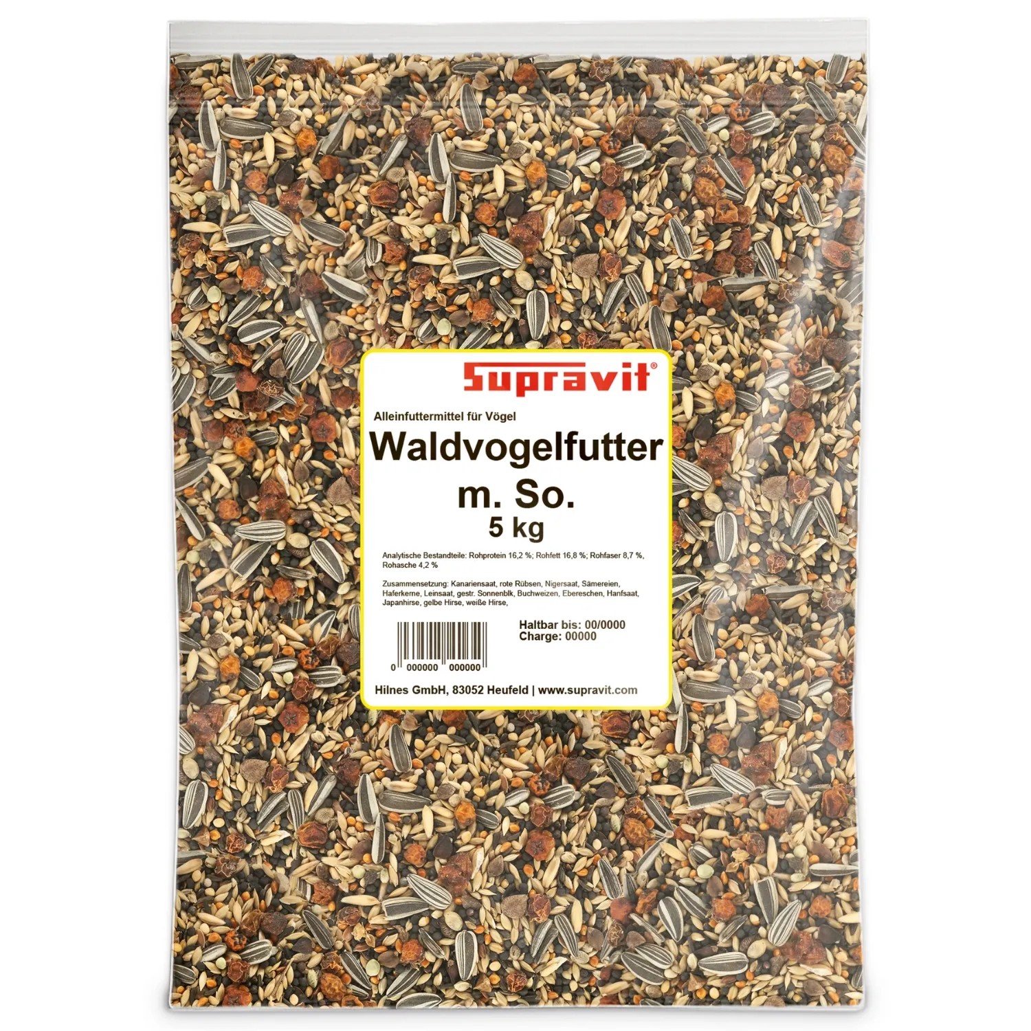 Supravit Waldvogelfutter mit Sonnenblumenkerne Wildvogelfutter